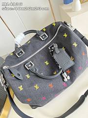 Okify Louis Vuitton Speedy 40 Bag In Denim Black And Colorfull Monogram M14136 40x26x23cm  - 2