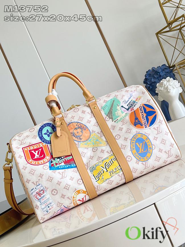 Okify Louis Vuitton Keepall 45 Monogram Dune Bag M14736 27x20x45cm  - 1