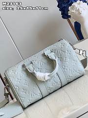 Okify Louis Vuitton Keepall 25 Mint Gray Bag M23163 25x15x11cm  - 6