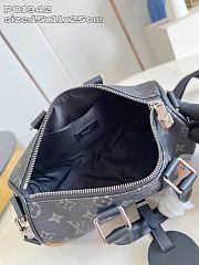 Okify Louis Vuitton Keepall 25 Mon Monogram With Custom Stripe P01942 15x11x25cm  - 5