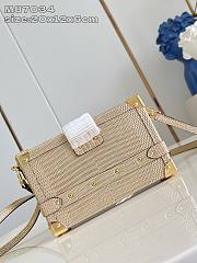 Okify Louis Vuitton Petite Malle Lizard Gold Trunk Bag M87034 20x12x6cm  - 6