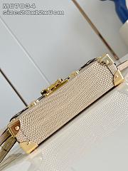 Okify Louis Vuitton Petite Malle Lizard Gold Trunk Bag M87034 20x12x6cm  - 4