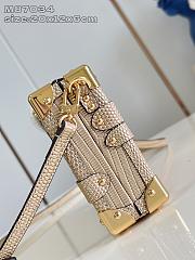 Okify Louis Vuitton Petite Malle Lizard Gold Trunk Bag M87034 20x12x6cm  - 3