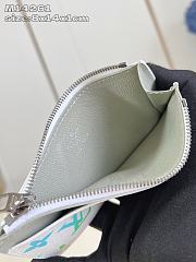 Okify Louis Vuitton White Card Holder With Harmonious Monogram M14261 8x14x1cm - 4