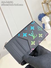 Okify Louis Vuitton Black Card Holder With Harmonious Monogram M14261 8x14x1cm - 3