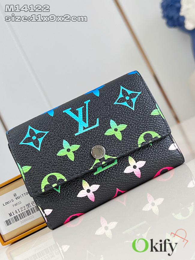 Okify Louis Vuitton Victor Wallet With Harmonious Monogram 11x9x2cm - 1