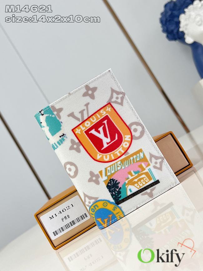 Okify Louis Vuitton Flight Mode Passport Cover M14621 14x2x10cm  - 1