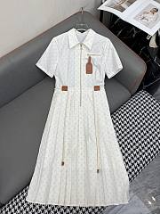 Okify Louis Vuitton White Polo Dress SML  - 1