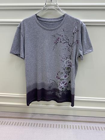 Okify Dior Purple Flower T-shirt SML 