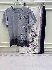 Okify Dior Purple Flower T-shirt SML  - 5