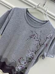 Okify Dior Purple Flower T-shirt SML  - 3