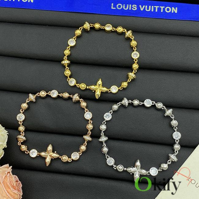 Okify Louis Vuitton Gold/Rose Gold/Silver Bracelet 23596 - 1