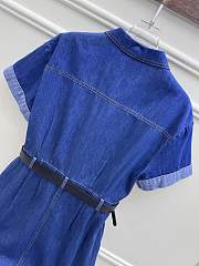 Okify Loewe Denim Blue Dress SML  - 5