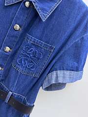 Okify Loewe Denim Blue Dress SML  - 4