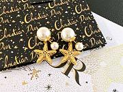 Okify Dior Star Fish Gold Earrings  - 2