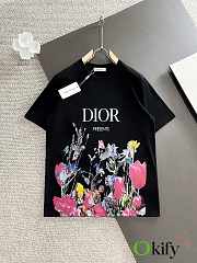 Okify Dior T-shirt White/ Black 14667 - 1