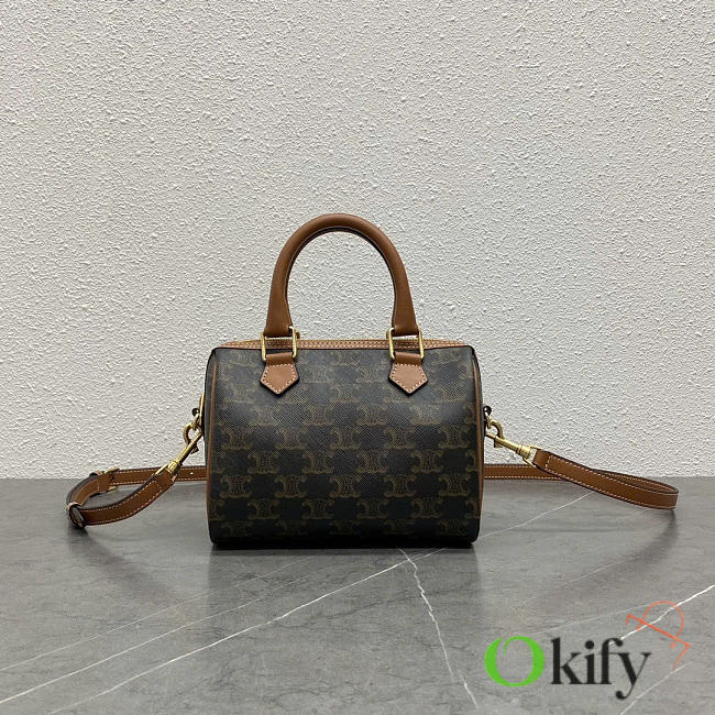 Okify Celine Small Boston Triomphe Bag 19.5x14x7.5cm  - 1