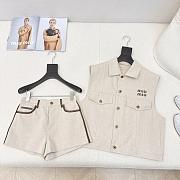 Okify MiuMiu Set Of Sleeveless Vest And Shorts  - 1