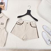 Okify MiuMiu Set Of Sleeveless Vest And Shorts  - 4