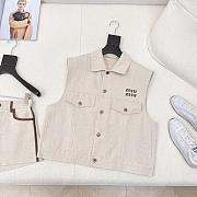 Okify MiuMiu Set Of Sleeveless Vest And Shorts  - 2
