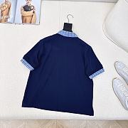 Okify MiuMiu Set Of Plaid Polo Shirt And Skirt - 2
