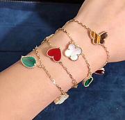 Okify VCA Four Different Charms Gold Bracelet - 6