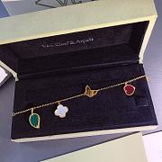 Okify VCA Four Different Charms Gold Bracelet - 5