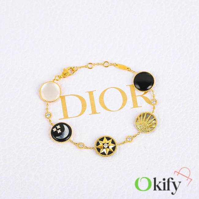 Okify Dior Gold Star, Moon And Sun Bracelet  - 1