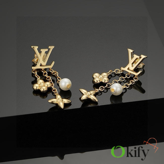 Okify Louis Vuitton Gold Earrings 23620 - 1