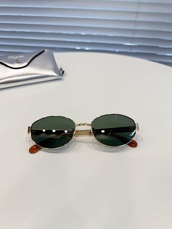 Okify Fakeme NoCap Sunglasses In Gold Frame Dark Green Lense