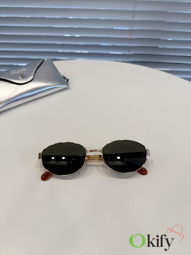 Okify Fakeme NoCap Sunglasses In Gold Frame Gray Lense - 1