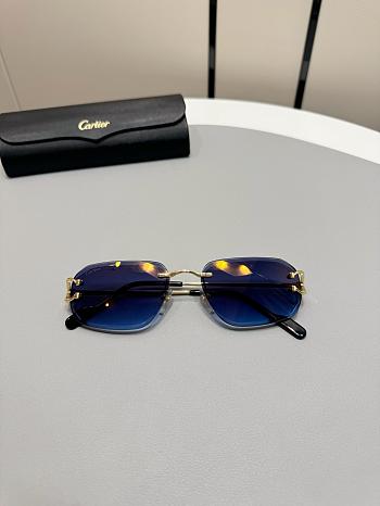 Okify Cartier CT0468S Sunglasses In Dark Blue 