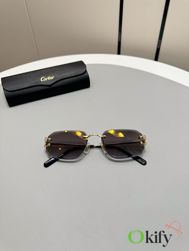 Okify Cartier CT0468S Sunglasses In Gray  - 1