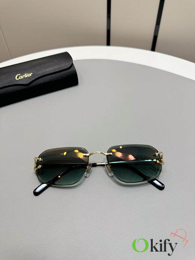 Okify Cartier CT0468S Sunglasses In Blue  - 1
