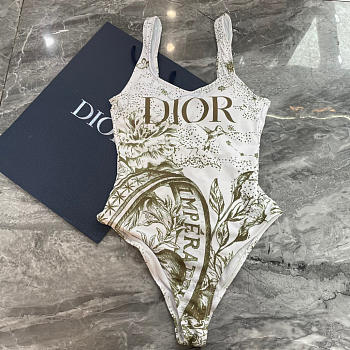Okify Dior White Swimming Suit S-XL 23638