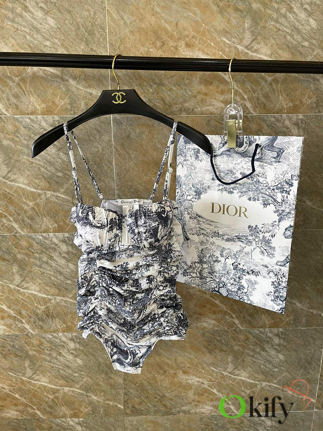 Okify Dior White Swimming Suit S-XL 23640 - 1
