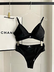Okify Balenciaga Black Two Piece Bikini S-XL 23641 - 1
