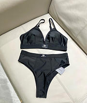 Okify Balenciaga Black Two Piece Bikini S-XL 23641 - 5