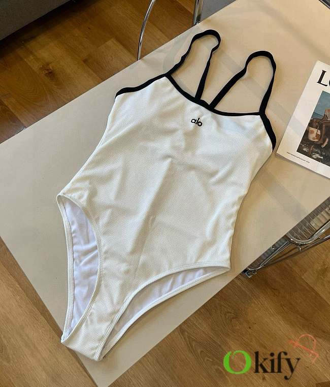 Okify Alo White Swimming Suit S-XL 23649 - 1