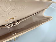 Okify CC Classic Caviar Flap Bag In Beige 30cm  - 3