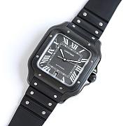 Okify Cartier De Santos Watch In Black  - 4