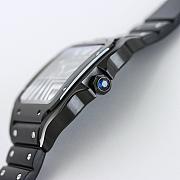 Okify Cartier De Santos Watch In Black  - 3