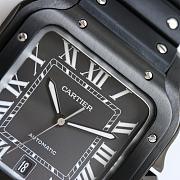 Okify Cartier De Santos Watch In Black  - 2