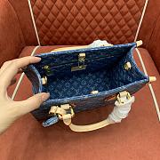 Okify Louis Vuitton OnTheGo Denim Bag M14633 25x19x11.5cm - 5