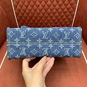 Okify Louis Vuitton OnTheGo Denim Bag M14633 25x19x11.5cm - 6