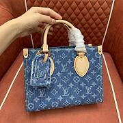 Okify Louis Vuitton OnTheGo Denim Bag M14633 25x19x11.5cm - 3