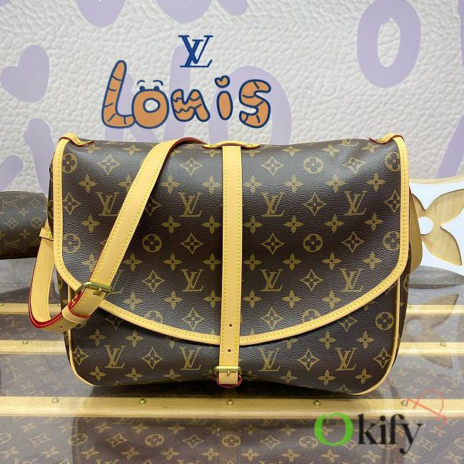Okify Louis Vuitton Saumur Bag In Brown M42254 33x26x22cm - 1