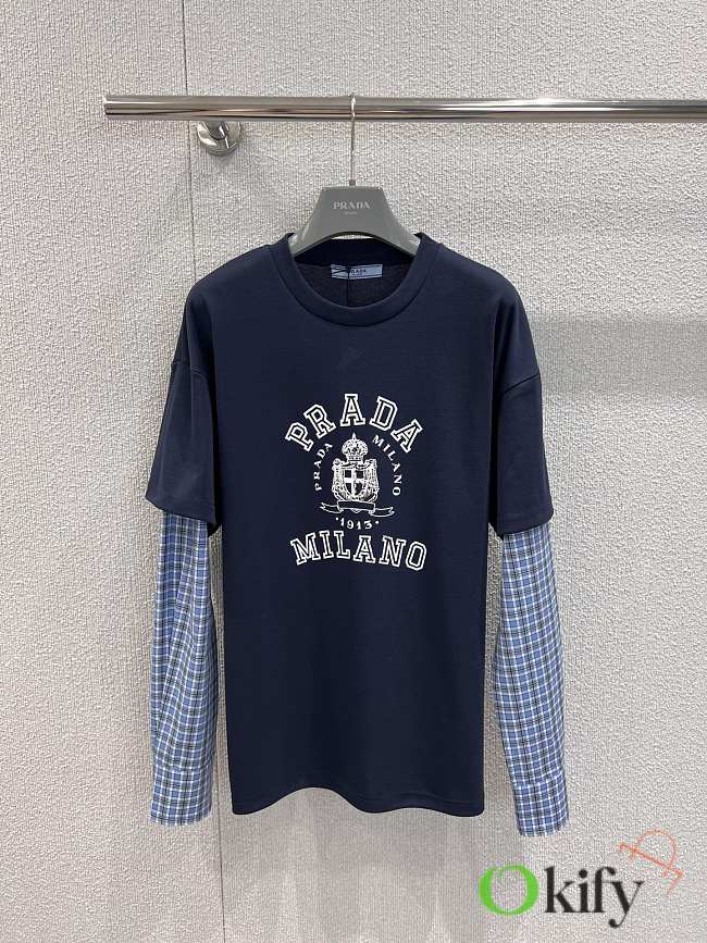 Okify Prada Two-piece Long Sleeve T-shirt SML  - 1