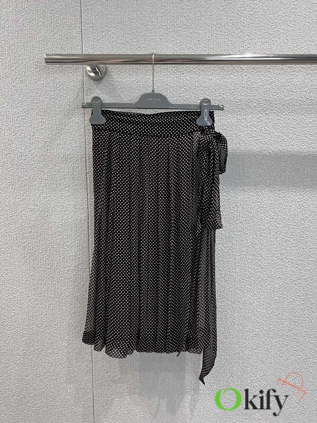 Okify Prada Polka Dot Skirt SML  - 1