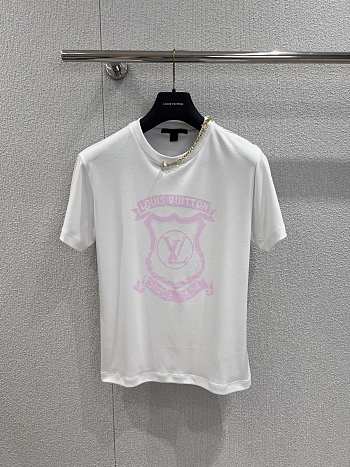 Okify Louis Vuitton Signature Zipper Detail T-Shirt 1AIB80 SML 